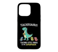 Custodia per iPhone 15 Pro Max Teachersaurus Insegnante Umorismo Insegnare Piccoli Dinosauri