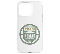 Custodia per iPhone 15 Pro Max TEAM NOMAD ADVENTURE - Emblema circolare per esploratori all'aperto