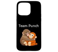 Custodia per iPhone 15 Pro Max Team Punch The Monkey Triste Macaque Cute Baby