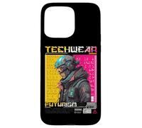 Custodia per iPhone 15 Pro Max Techwear Futurismo Design Città del Caos