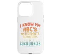 Custodia per iPhone 15 Pro Max Terapista ABA divertente - Conosco il mio ABC