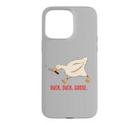 Custodia per iPhone 15 Pro Max TFS - Coltello a forma di anatra e anatra con uccellino carino ironico