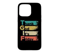 Custodia per iPhone 15 Pro Max TGIF Thank God Its Friday - Giorno feriale Fine settimana