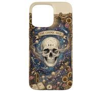 Custodia per iPhone 15 Pro Max The Cosmic Sigil Celestial Skull and Galaxy