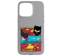 Custodia per iPhone 15 Pro Max The Flash Movie Batman Supergirl Chibi Trio