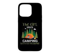 Custodia per iPhone 15 Pro Max The Girl Loves Camping With Her Husband Camper Adventure