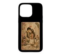 Custodia per iPhone 15 Pro Max The Lovers Tarot Card Scrapbook Design