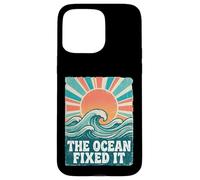 Custodia per iPhone 15 Pro Max The Ocean Fixed It Retro Beach Waves Sun