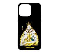 Custodia per iPhone 15 Pro Max The Queen, Cool Hand Drawn Queen Cartoon Graphic Design