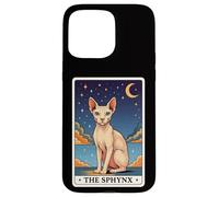 Custodia per iPhone 15 Pro Max The Sphynx;Carta Dei Tarocchi