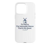 Custodia per iPhone 15 Pro Max To Dream The Impossible Dream Mulino A Vento Stampa Blu Navy