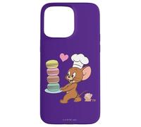 Custodia per iPhone 15 Pro Max Tom and Jerry Macaron Love