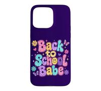 Custodia per iPhone 15 Pro Max Torna a scuola Babe Retro Groovy Carino Daisy Butterfly