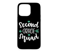 Custodia per iPhone 15 Pro Max Torna alla scuola 2nd Grade Squad per insegnanti studenti