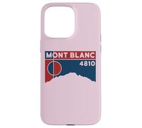 Custodia per iPhone 15 Pro Max Tour du Mont Blanc Montblanc 4810 Regali escursionistici Francia