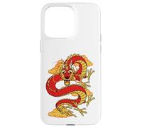 Custodia per iPhone 15 Pro Max Traditional Zodiac Lucky Red Oriental Chinese Dragon