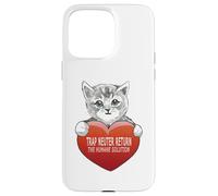 Custodia per iPhone 15 Pro Max Trap Neuter Return (TNR) The Humane Solution gatto cuore amore