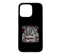 Custodia per iPhone 15 Pro Max Trono Sotto Le Onde Giapponesi Giapponese Dragon Lord