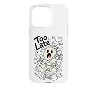 Custodia per iPhone 15 Pro Max Troppo tardi fantasma in preda al panico catturato in fili