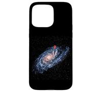 Custodia per iPhone 15 Pro Max Tu sei qui Galaxy Map Universo Pin Via Lattea Posizione