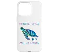 Custodia per iPhone 15 Pro Max Turtle Watercolor Sea Ocean My Turtles Call Me Granny