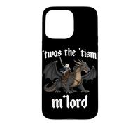 Custodia per iPhone 15 Pro Max 'TWAS Il 'Tism M'Lord Opossum Equitazione Drago Medievale