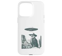 Custodia per iPhone 15 Pro Max UFO Desert Eagle - Cappello da cowboy con uccellino fantascientifico