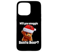 Custodia per iPhone 15 Pro Max Umorismo natalizio Will You Snuggle Christmas Bear