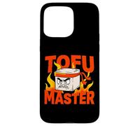 Custodia per iPhone 15 Pro Max Umorismo vegano sul karate di Tofu Master Angry Ninja