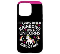 Custodia per iPhone 15 Pro Max Unicorn Girls Funny It's Going to be a Rainbows and Unicorns