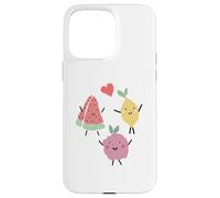 Custodia per iPhone 15 Pro Max Valentine Raspberry Lemon Anguria Cuore Love Red Fun Tee