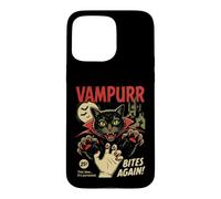 Custodia per iPhone 15 Pro Max Vampurr Bites Again Spooky Cat Vampiro Halloween Ghoul