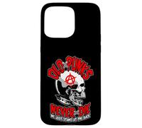 Custodia per iPhone 15 Pro Max Vecchi punk non muoiono mai punk rock musica mohawk teschio