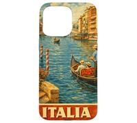Custodia per iPhone 15 Pro Max Venezia Italia Viaggi Vintage Venezia Canal Gondola Art