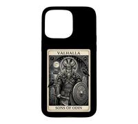 Custodia per iPhone 15 Pro Max Vichinghi Figli di Odino Norreno Warrior Valhalla Odin Tarocchi