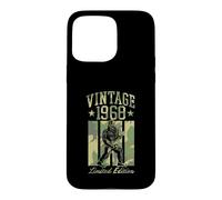 Custodia per iPhone 15 Pro Max Vintage 1968 Bigfoot Sasquatch Theme Chitarra Edizione Limitata