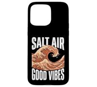 Custodia per iPhone 15 Pro Max Vintage Japanese Style Crashing Surf Wave Art