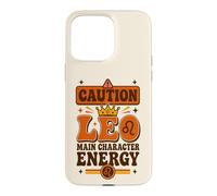Custodia per iPhone 15 Pro Max Vintage Leo Zodiac «Protagonista Energy» Boho Sun
