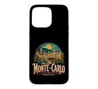Custodia per iPhone 15 Pro Max Vintage Monte-Carlo Monaco Viaggio Souvenir Regalo