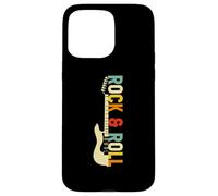 Custodia per iPhone 15 Pro Max Vintage Retro Style Playing Music Guitar Forever Rock N Roll