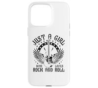 Custodia per iPhone 15 Pro Max Vintage Retro Style Playing Music Guitar Forever Rock N Roll