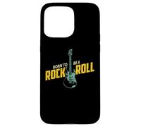 Custodia per iPhone 15 Pro Max Vintage Retro Style Playing Music Guitar Forever Rock N Roll