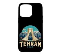 Custodia per iPhone 15 Pro Max Vintage Teheran Iran Viaggio Souvenir Landmark Gift