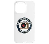 Custodia per iPhone 15 Pro Max Vinyl Revival Society Giradischi Musica Giradischi