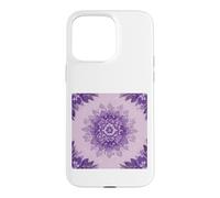 Custodia per iPhone 15 Pro Max Viola Lavanda Mandala Floreale