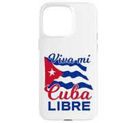 Custodia per iPhone 15 Pro Max Viva Mi Cuba Libre Sventolando Bandiera Cubana Patriot