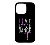 Custodia per iPhone 15 Pro Max Vivi ama balla devi ballare la vita mia passione è la danza.