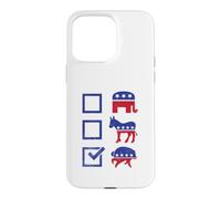 Custodia per iPhone 15 Pro Max Votazione USA Democratico Procione repubblicano Casella di controllo americana