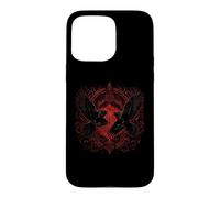 Custodia per iPhone 15 Pro Max Walhalla Corvo Corvi Odins Miti nordici vichinghi