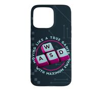 Custodia per iPhone 15 Pro Max WASD si muove come un vero design della tastiera da giocatore